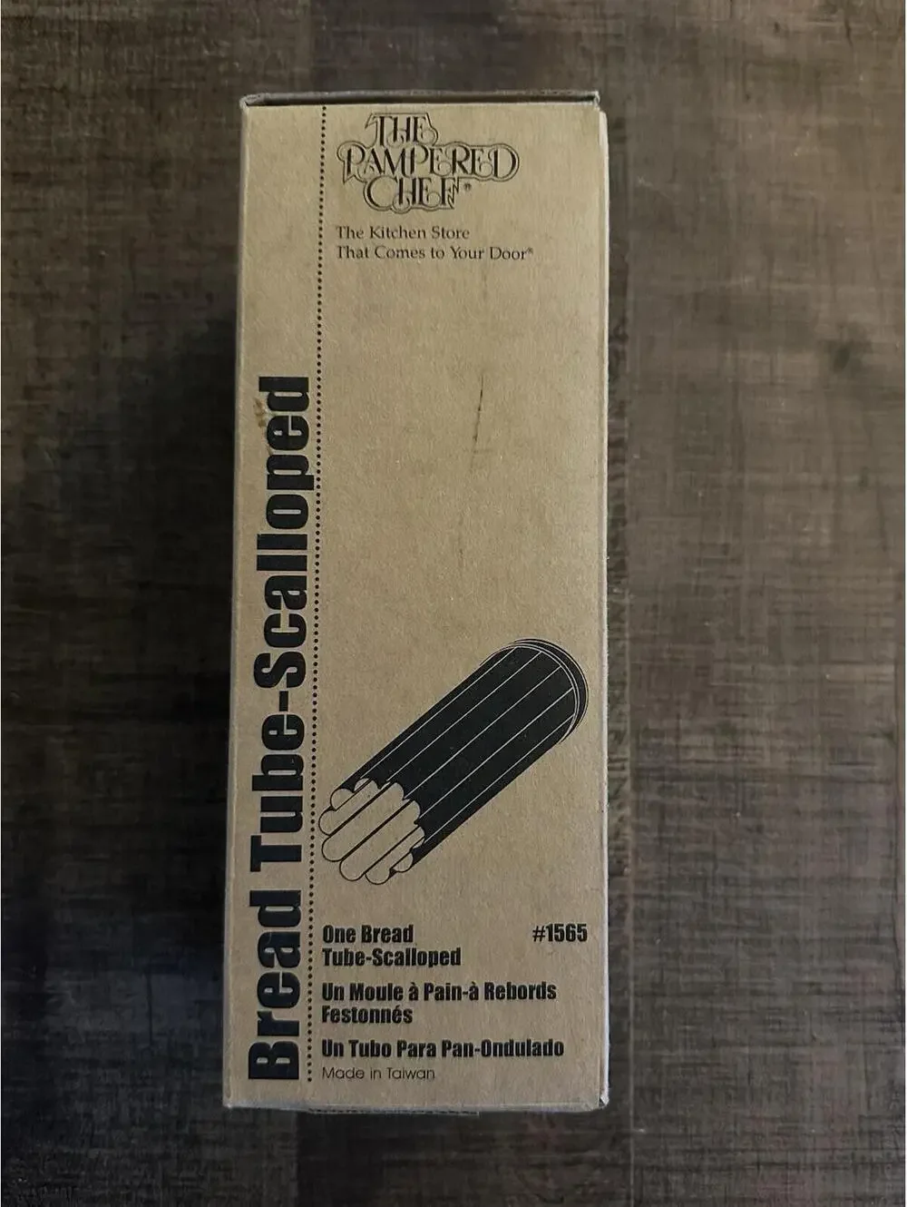 The Pampered Chef Bread Tube - Scalloped Stainless Steel Bread Mold